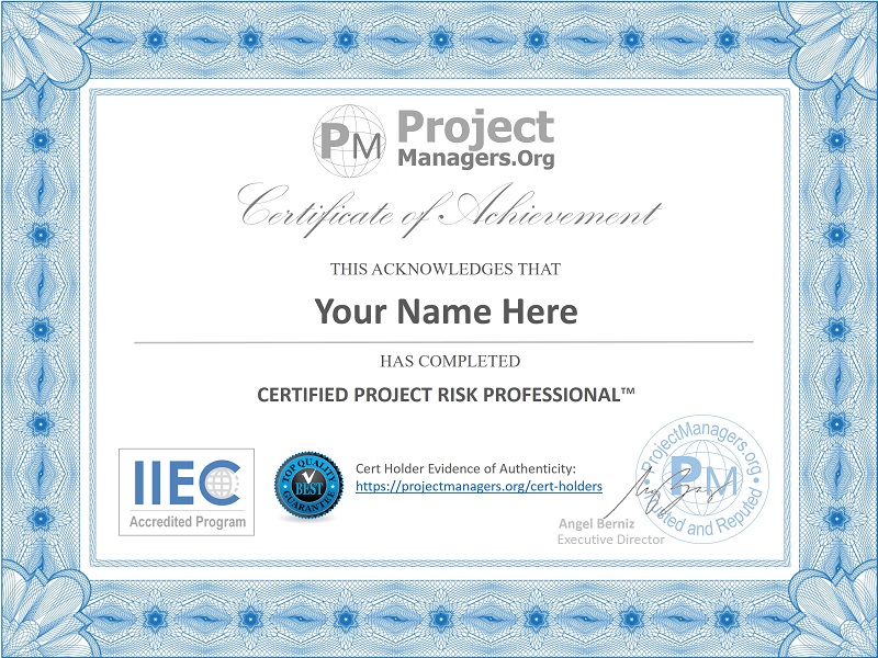 Certified Risk Professional
